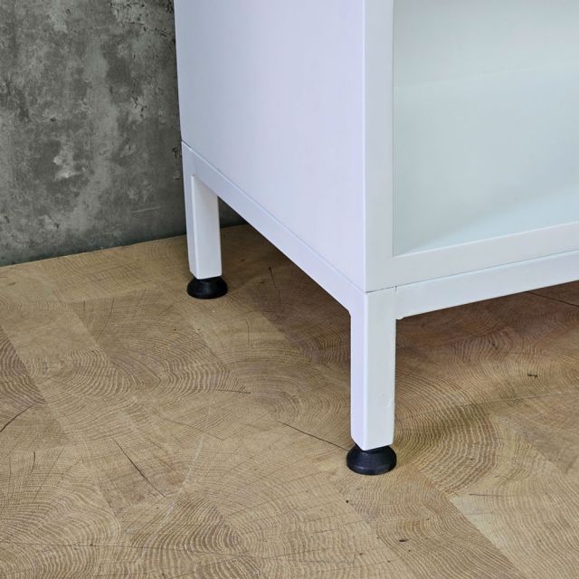 Kệ sách 5 tầng APEX 80x30x183cm gỗ cao su chân sắt KS68386