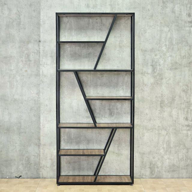 Kệ trang trí TRAP-SHELF 90x34x200cm gỗ plywood khung sắt KTT68113