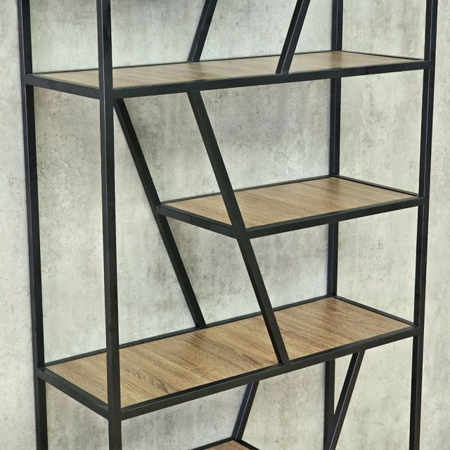 Kệ trang trí TRAP-SHELF 90x34x200cm gỗ plywood khung sắt KTT68113