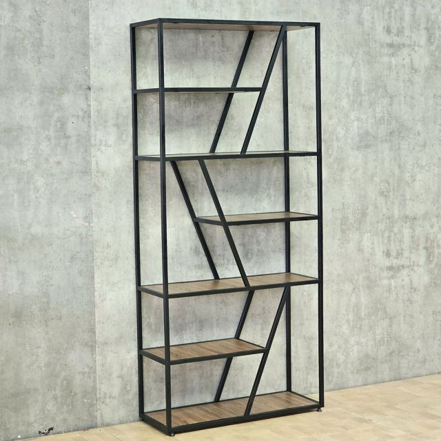 Kệ trang trí TRAP-SHELF 90x34x200cm gỗ plywood khung sắt KTT68113