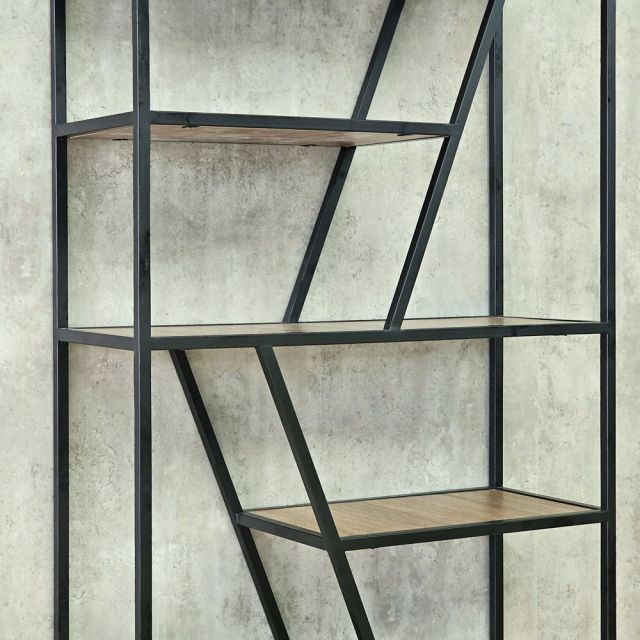 Kệ trang trí TRAP-SHELF 90x34x200cm gỗ plywood khung sắt KTT68113