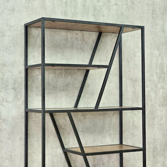 Kệ trang trí TRAP-SHELF 90x34x200cm gỗ plywood khung sắt KTT68113