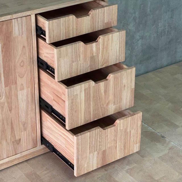 Tủ kệ trang trí 100x38x200cm gỗ cao su khung sắt KTT68115
