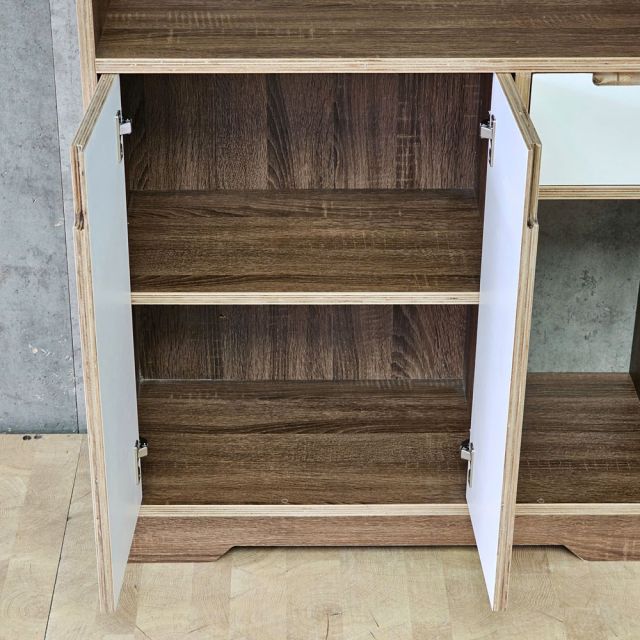 Kệ trưng bày 80x35x180cm gỗ plywood khung sắt KTT68116