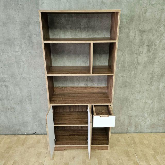 Kệ trưng bày 80x35x180cm gỗ plywood khung sắt KTT68116