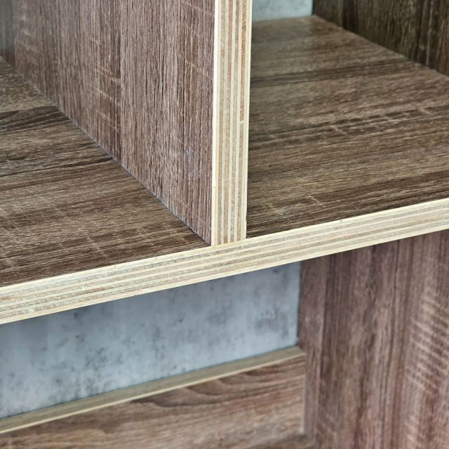 Kệ trưng bày 80x35x180cm gỗ plywood khung sắt KTT68116