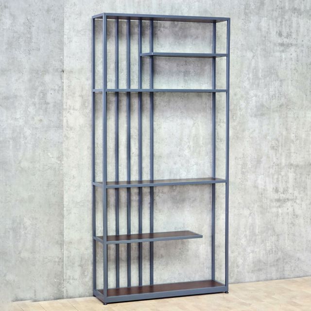 Kệ để tivi 100x27x209cm gỗ cao su khung sắt KTV68147