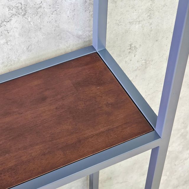 Kệ để tivi 100x27x209cm gỗ cao su khung sắt KTV68147