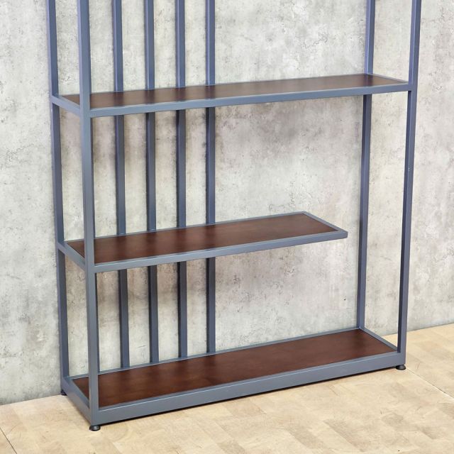 Kệ để tivi 100x27x209cm gỗ cao su khung sắt KTV68147