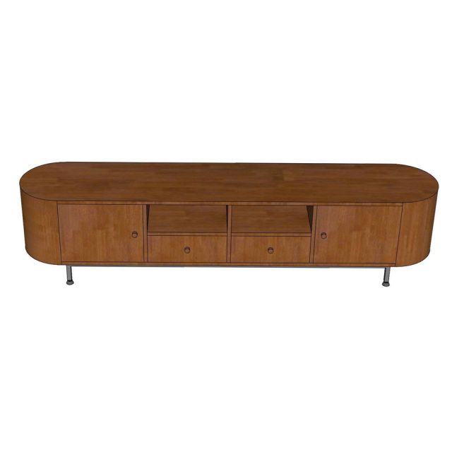 Kệ để tivi 200x40x45cm gỗ cao su khung sắt KTV68148