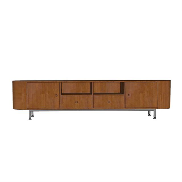 Kệ để tivi 200x40x45cm gỗ cao su khung sắt KTV68148