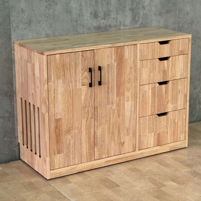 Tủ cá nhân 100x38x73cm gỗ cao su TCN68107