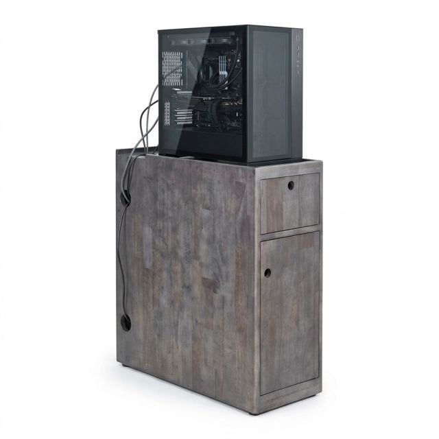 Kệ tủ để CPU 70x30x76cm gỗ cao su TCN68108