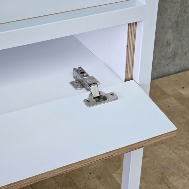 Bàn thao tác 120x80x135cm gỗ plywood chân sắt WSTB008