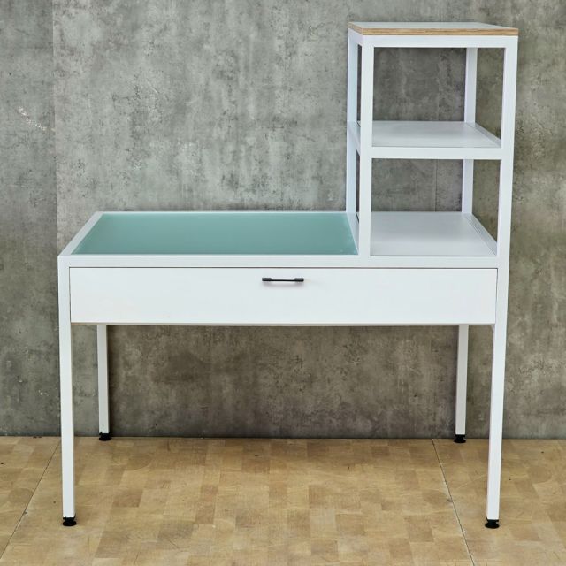 Bàn thao tác 120x80x135cm gỗ plywood chân sắt WSTB008