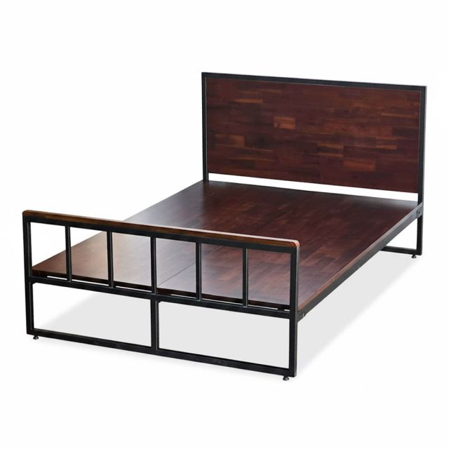 Giường ngủ lắp ráp 140x203x100cm gỗ tràm GN68058