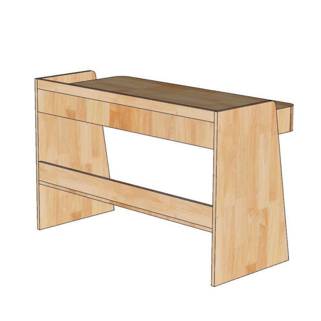Bàn làm việc 123x54x80cm gỗ cao su BD68201