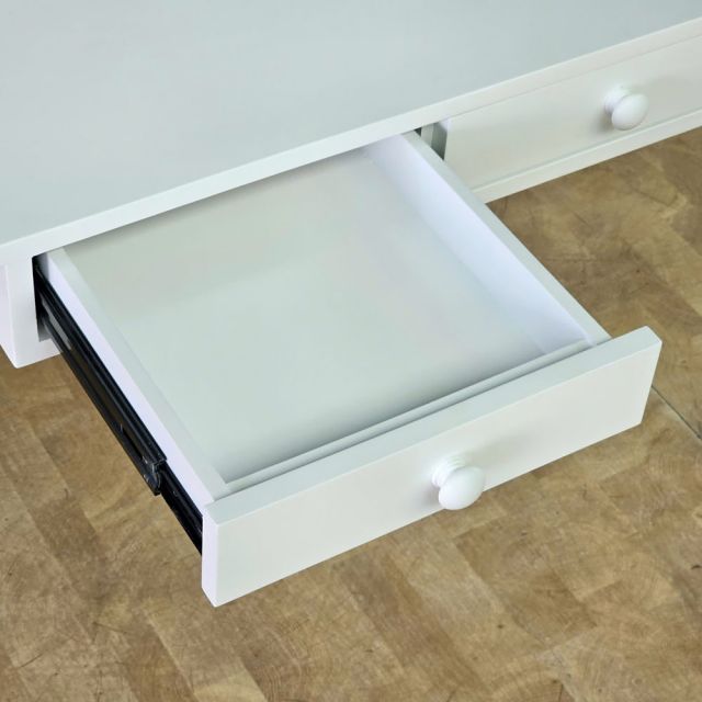 Bàn làm việc có ngăn kéo 115x75x75cm gỗ cao su chân Hairpin BD68202