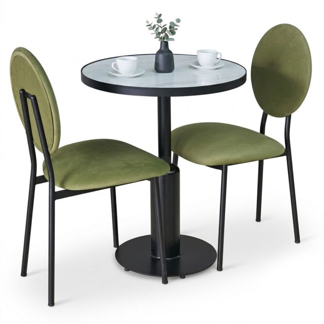 Combo bàn ghế cafe chân sắt sơn tĩnh điện CBCF369