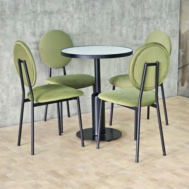 Combo bàn ghế cafe chân sắt sơn tĩnh điện CBCF370