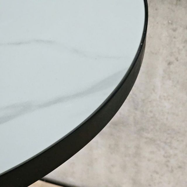 Bàn cafe tròn 60cm mặt ceramic CFD68292