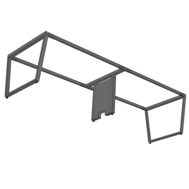 Chân bàn họp 299x99x73cm sơn tĩnh điện hệ Trapez CHB68135