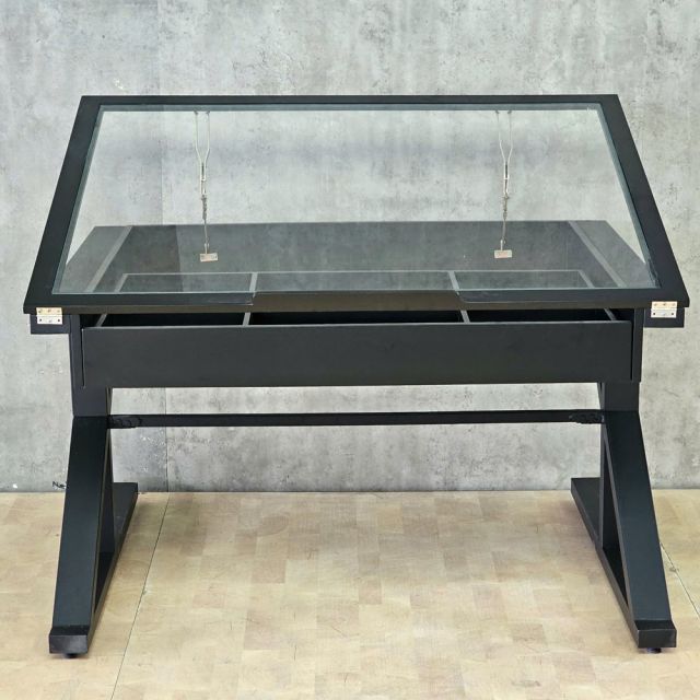 Bàn kiến trúc 130x100cm gỗ cao su chân chữ Z lắp ráp DD68017