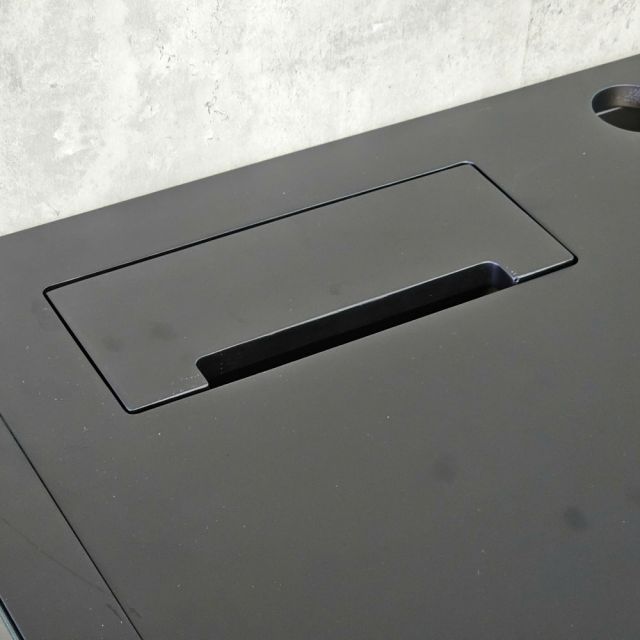 Bàn kiến trúc có hộp điện 180x70cm gỗ cao su chân chữ Z lắp ráp DD68018