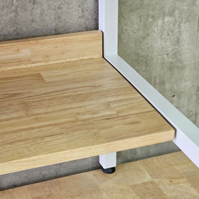 Bàn làm việc QUYLL 80x60x75cm gỗ cao su chân sắt FD68101