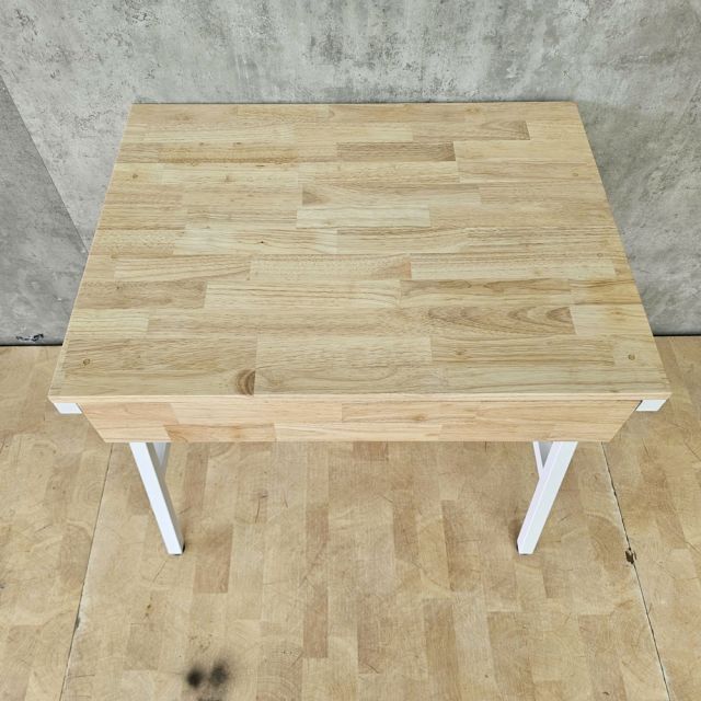Bàn làm việc QUYLL 80x60x75cm gỗ cao su chân sắt FD68101