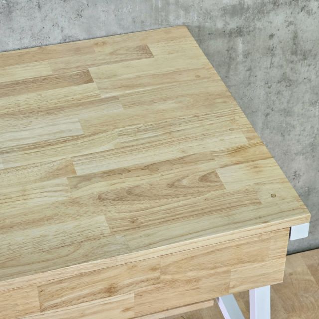 Bàn làm việc QUYLL 80x60x75cm gỗ cao su chân sắt FD68101