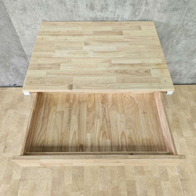 Bàn làm việc QUYLL 80x60x75cm gỗ cao su chân sắt FD68101