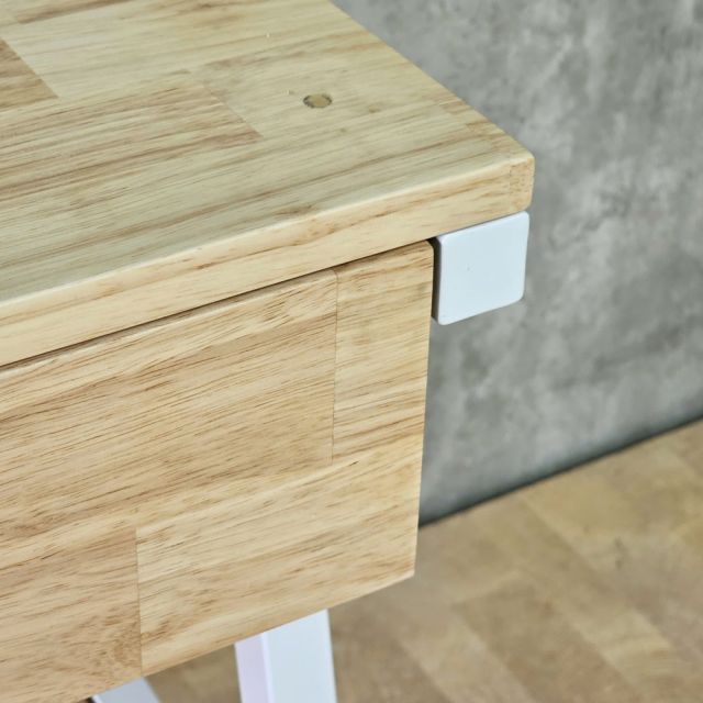 Bàn làm việc QUYLL 80x60x75cm gỗ cao su chân sắt FD68101