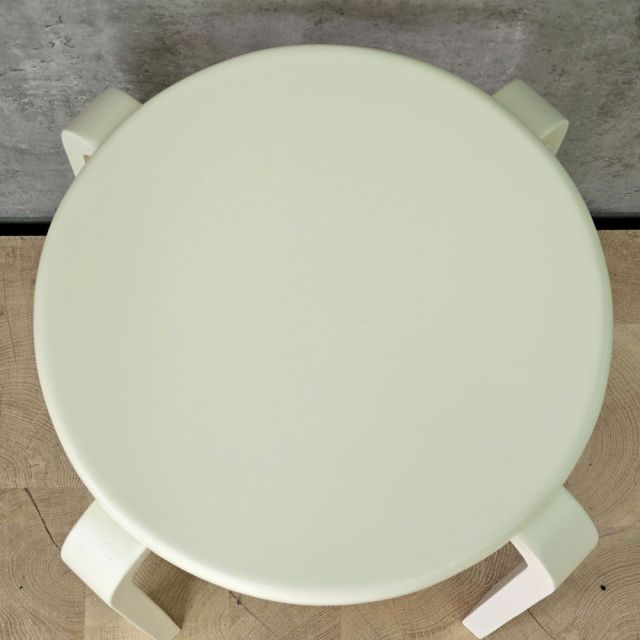 Ghế đôn tròn gỗ cao su chân uốn plywood GCF183