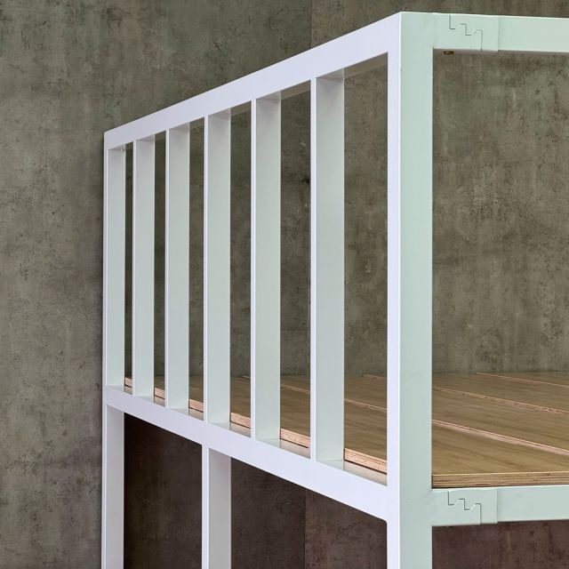 Giường tầng 250x222x180cm gỗ plywood khung sắt lắp ráp GT031