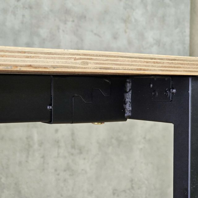Bàn làm việc 200x100x75cm gỗ plywood chân hệ Rectang HBRT151