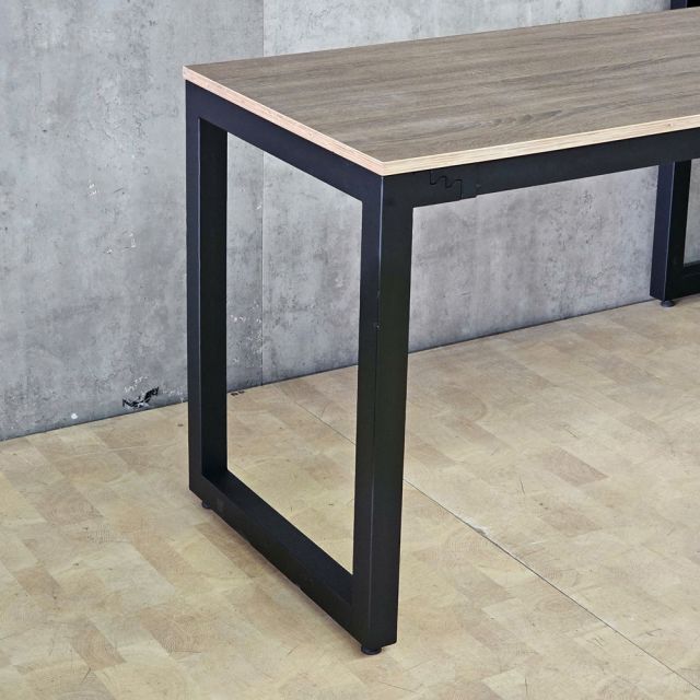 Bàn góc L 190x100cm gỗ plywood chân hệ Rectang HBRT152