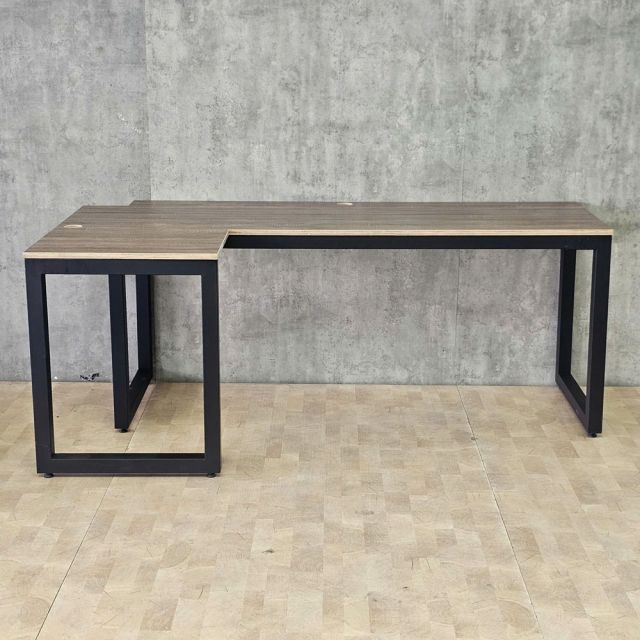 Bàn góc L 190x100cm gỗ plywood chân hệ Rectang HBRT152