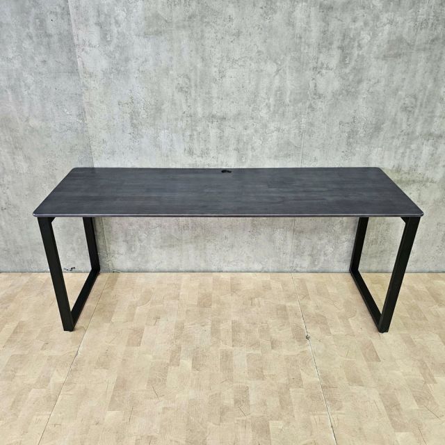 Bàn làm việc 180x60cm gỗ cao su chân sắt hệ Rectang HBRT153