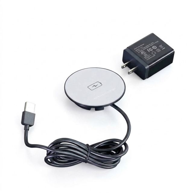 Đế sạc không dây âm bàn mặt kính 15W chuẩn Qi HOEXH702