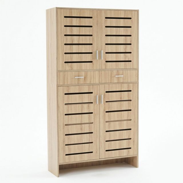 Tủ để giày dép 110x35x200cm gỗ plywood KG68139