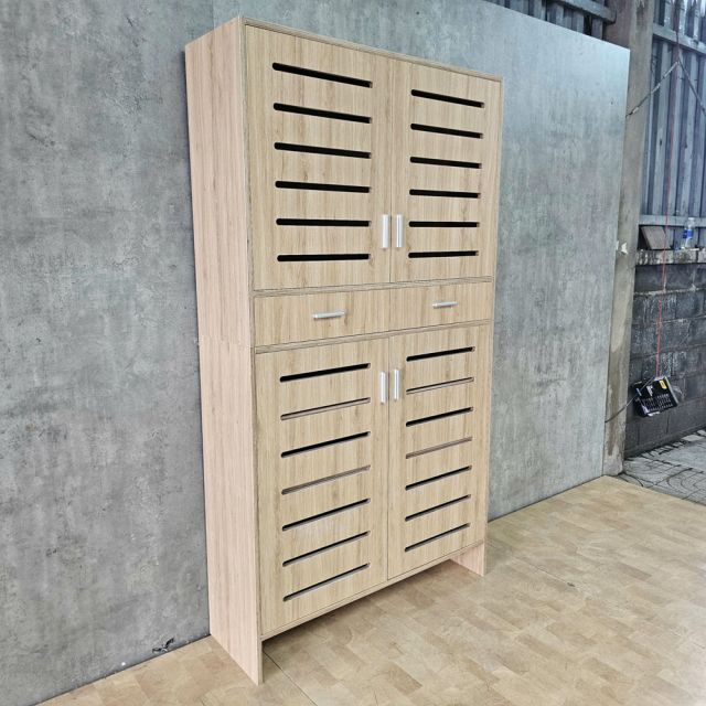 Tủ để giày dép 110x35x200cm gỗ plywood KG68139