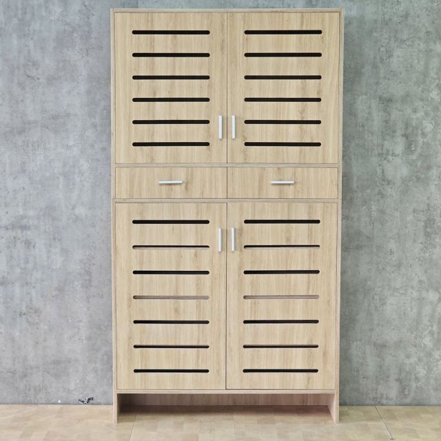 Tủ để giày dép 110x35x200cm gỗ plywood KG68139