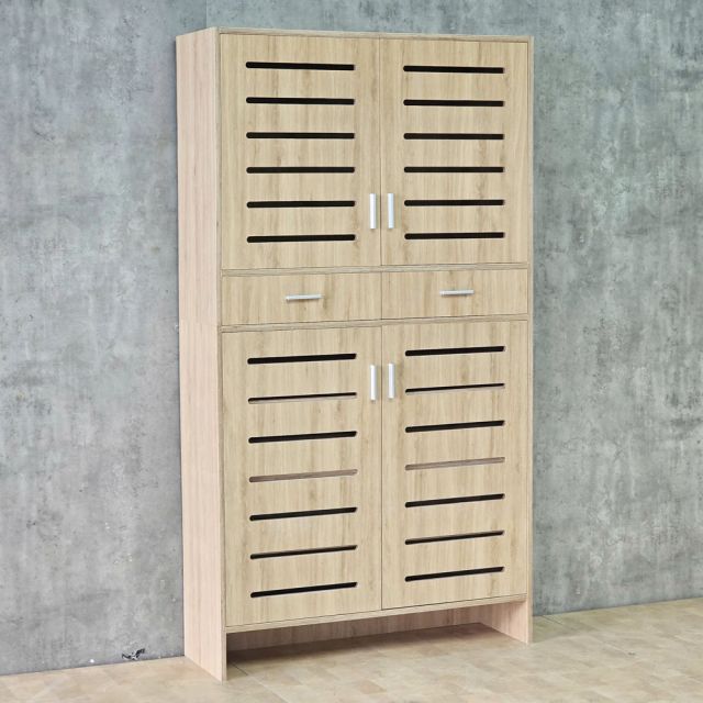 Tủ để giày dép 110x35x200cm gỗ plywood KG68139