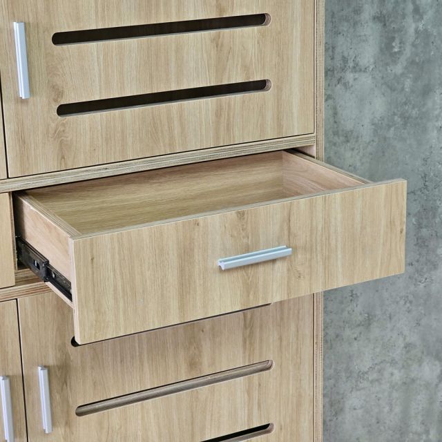 Tủ để giày dép 110x35x200cm gỗ plywood KG68139