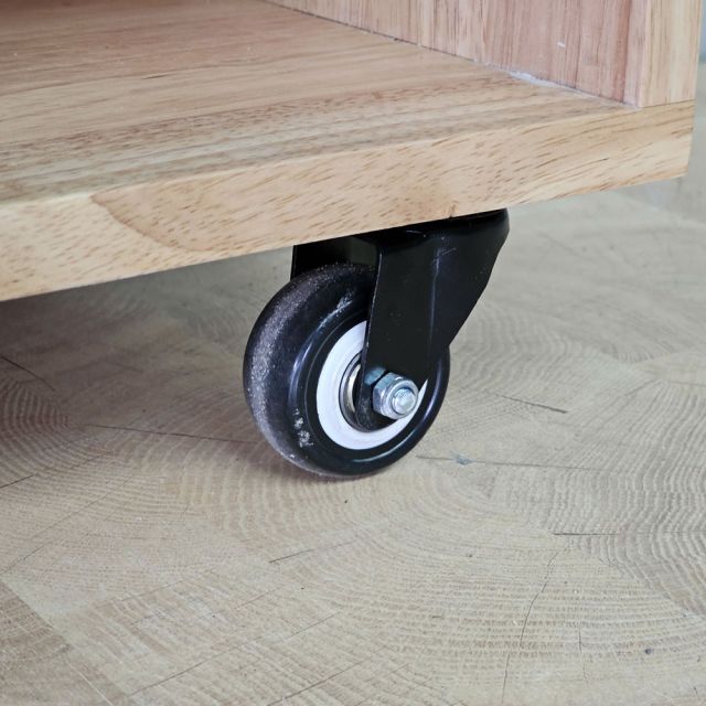 Tủ kệ giày dép di động 60x35x110cm gỗ cao su KG68140