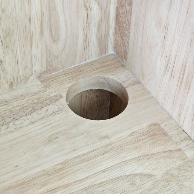 Tủ kệ bếp có ngăn kéo 40x40x170cm gỗ cao su chân sắt KTB68282