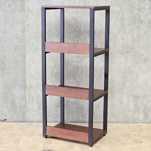 Kệ trang trí 4 tầng GULLI 55x40x130cm gỗ cao su chân sắt KTT68120