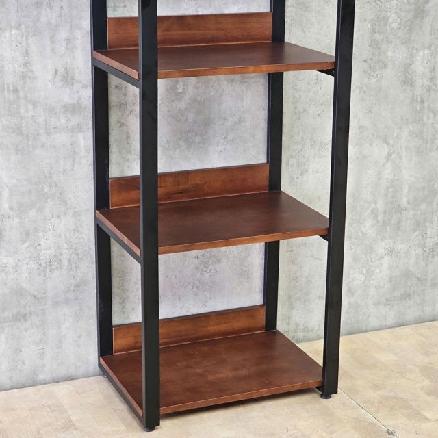 Kệ trang trí 4 tầng GULLI 55x40x130cm gỗ cao su chân sắt KTT68120