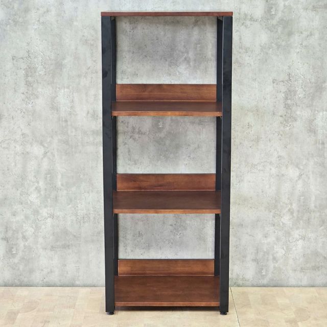 Kệ trang trí 4 tầng GULLI 55x40x130cm gỗ cao su chân sắt KTT68120